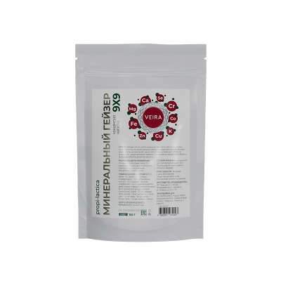 Концентрат напитка «Минеральный гейзер 9х9» — комплекс 9 минералов с пребиотиками, 150 г